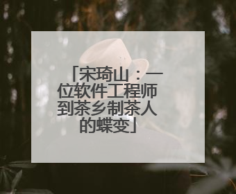 宋琦山：一位软件工程师到茶乡制茶人的蝶变