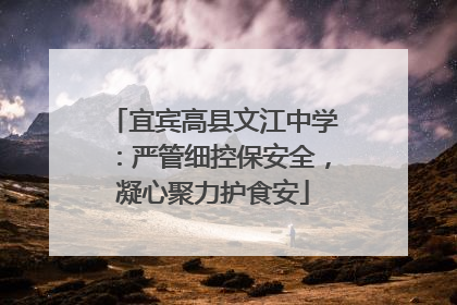 宜宾高县文江中学：严管细控保安全，凝心聚力护食安