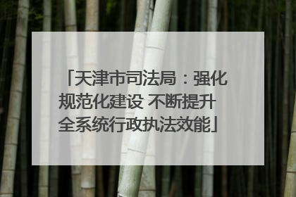 天津市司法局：强化规范化建设 不断提升全系统行政执法效能