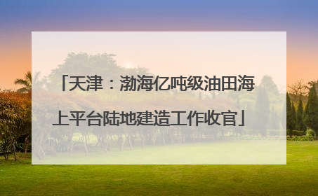 天津：渤海亿吨级油田海上平台陆地建造工作收官