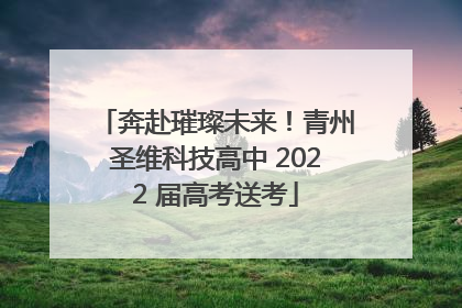 奔赴璀璨未来！青州圣维科技高中 2022 届高考送考