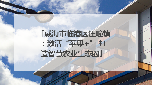 威海市临港区汪疃镇：激活“苹果+” 打造智慧农业生态圈