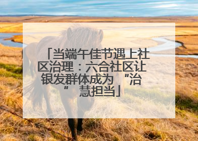 当端午佳节遇上社区治理：六合社区让银发群体成为 “治” 慧担当
