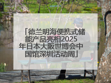 德兰明海便携式储能产品亮相2025年日本大阪世博会中国馆深圳活动周