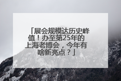 展会规模达历史峰值！办至第25年的上海老博会，今年有啥新亮点？