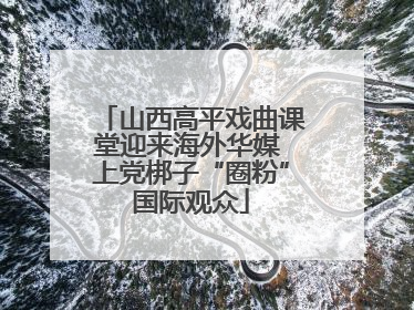 山西高平戏曲课堂迎来海外华媒 上党梆子“圈粉”国际观众