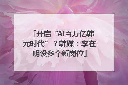 开启“AI百万亿韩元时代”？韩媒：李在明设多个新岗位