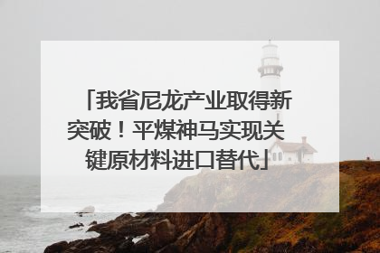 我省尼龙产业取得新突破！平煤神马实现关键原材料进口替代