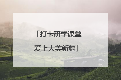 打卡研学课堂 爱上大美新疆