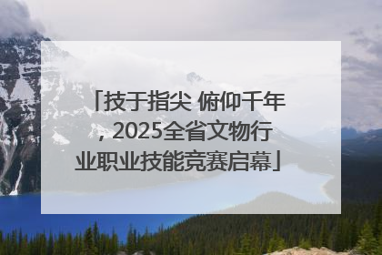 技于指尖 俯仰千年，2025全省文物行业职业技能竞赛启幕