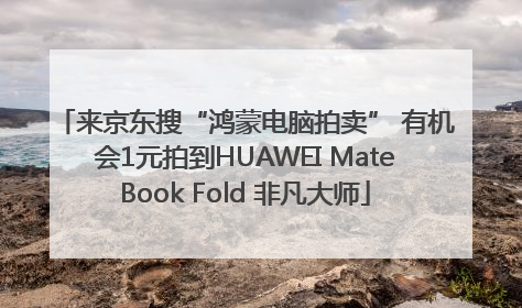 来京东搜“鸿蒙电脑拍卖” 有机会1元拍到HUAWEI MateBook Fold 非凡大师