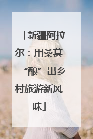 新疆阿拉尔：用桑葚“酿”出乡村旅游新风味