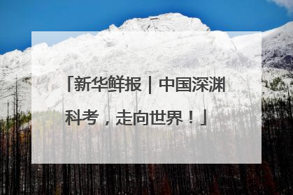 新华鲜报｜中国深渊科考，走向世界！