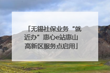 无锡社保业务“就近办”惠心e站惠山高新区服务点启用