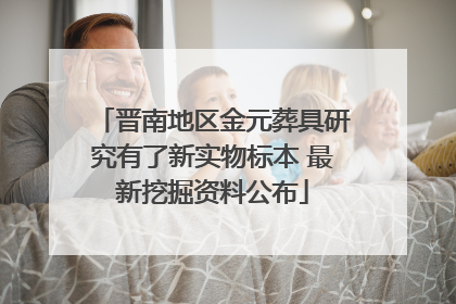 晋南地区金元葬具研究有了新实物标本 最新挖掘资料公布
