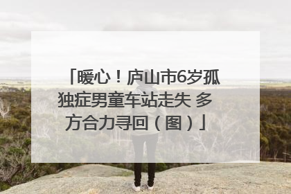 暖心！庐山市6岁孤独症男童车站走失 多方合力寻回（图）
