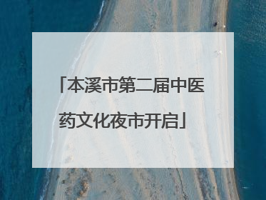 本溪市第二届中医药文化夜市开启