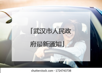 武汉市人民政府最新通知