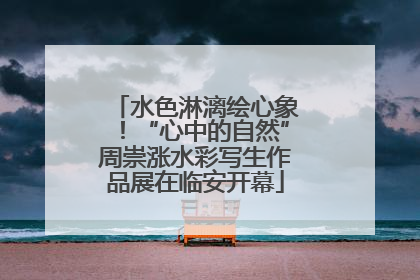 水色淋漓绘心象！“心中的自然”周崇涨水彩写生作品展在临安开幕
