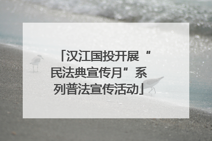 汉江国投开展“民法典宣传月”系列普法宣传活动