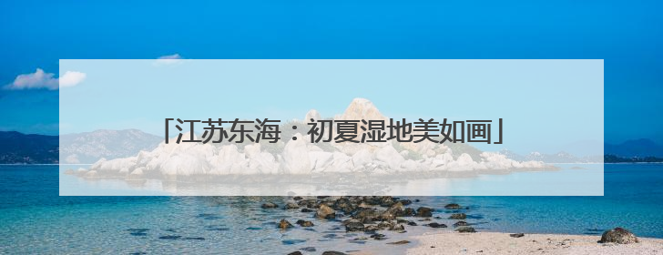 江苏东海：初夏湿地美如画