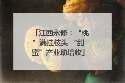 江西永修：“桃”满挂枝头 “甜蜜”产业助增收