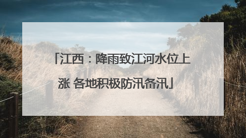 江西：降雨致江河水位上涨 各地积极防汛备汛