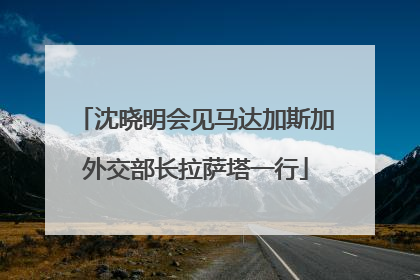 沈晓明会见马达加斯加外交部长拉萨塔一行