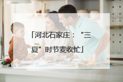 河北石家庄：“三夏”时节麦收忙
