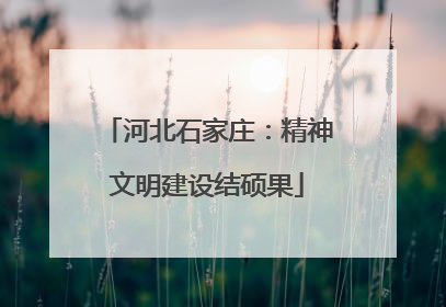 河北石家庄：精神文明建设结硕果