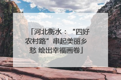 河北衡水：“四好农村路”串起美丽乡愁 绘出幸福画卷