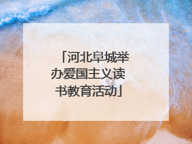 河北阜城举办爱国主义读书教育活动