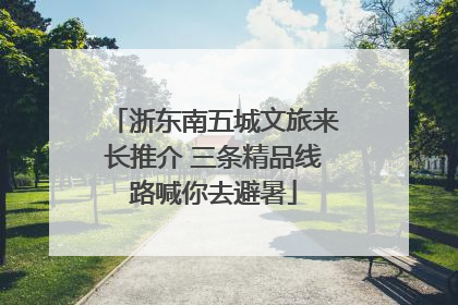 浙东南五城文旅来长推介 三条精品线路喊你去避暑