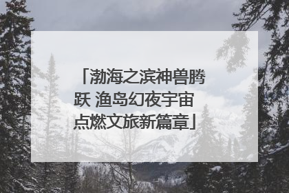 渤海之滨神兽腾跃 渔岛幻夜宇宙点燃文旅新篇章