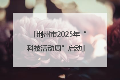 荆州市2025年“科技活动周”启动