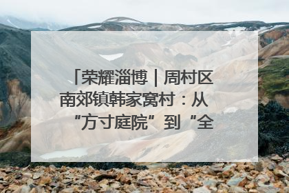 荣耀淄博｜周村区南郊镇韩家窝村：从“方寸庭院”到“全域文明”，乡村振兴的“美学革命”