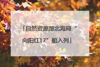 自然资源部北海局“向阳红17”船入列