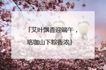 艾叶飘香迎端午，珞珈山下粽香浓