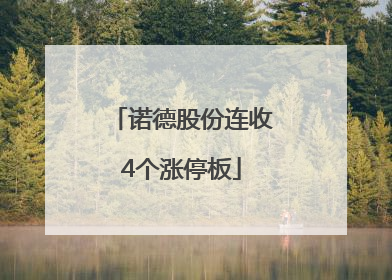 诺德股份连收4个涨停板