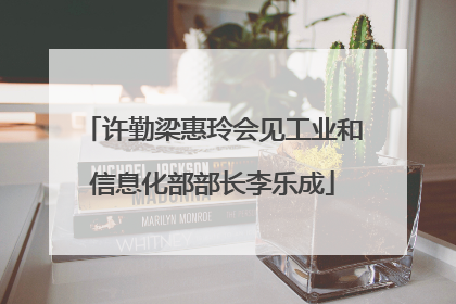 许勤梁惠玲会见工业和信息化部部长李乐成