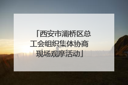 西安市灞桥区总工会组织集体协商现场观摩活动