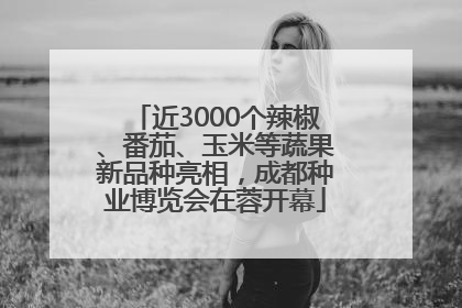 近3000个辣椒、番茄、玉米等蔬果新品种亮相，成都种业博览会在蓉开幕