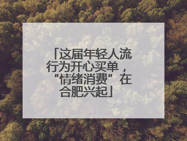 这届年轻人流行为开心买单，“情绪消费”在合肥兴起