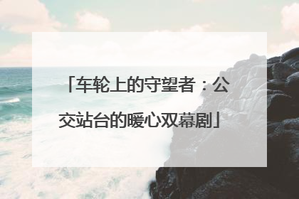 车轮上的守望者：公交站台的暖心双幕剧