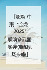 超燃 中柬“金龙-2025”联演多武器实弹训练现场来啦