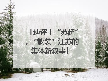 速评丨“苏超”，“散装”江苏的集体新叙事