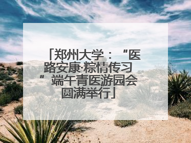 郑州大学：“医路安康·粽情传习”端午青医游园会圆满举行