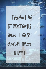 青岛市城阳区红岛街道总工会举办心理健康讲座
