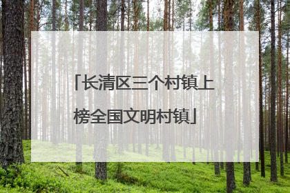 长清区三个村镇上榜全国文明村镇
