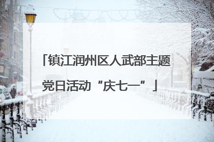 镇江润州区人武部主题党日活动“庆七一”